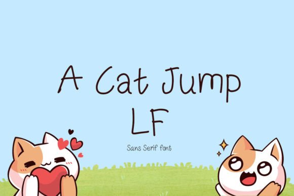 A Cat Jump Lf: A Playful Sans Serif Font for Branding