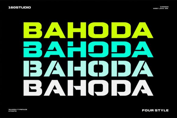 Bahoda Font: Modern Sans Serif for Bold Branding