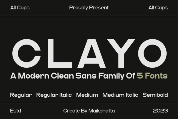 Clayo Font: Modern Sans Serif for Makers