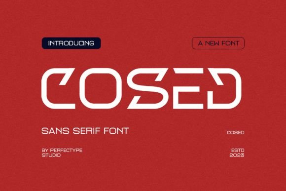 Cosed: A Modern Sans Serif Font for Digital Brands