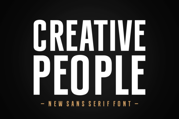 Creative People Typeface for Modern Branding
