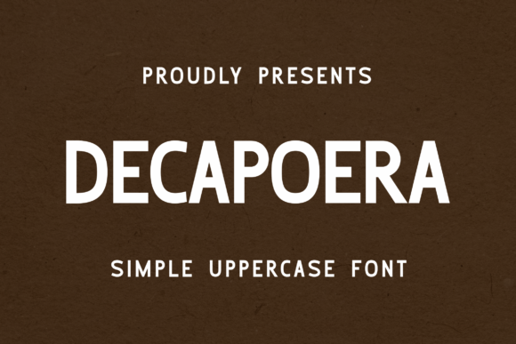 Decapoera Typeface for Bold Editorial Design