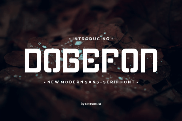 Dogefon: A Bold Sans Serif Typeface for Editorial Design