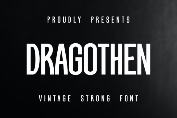 Dragothen Typeface for Bold Craft Designs