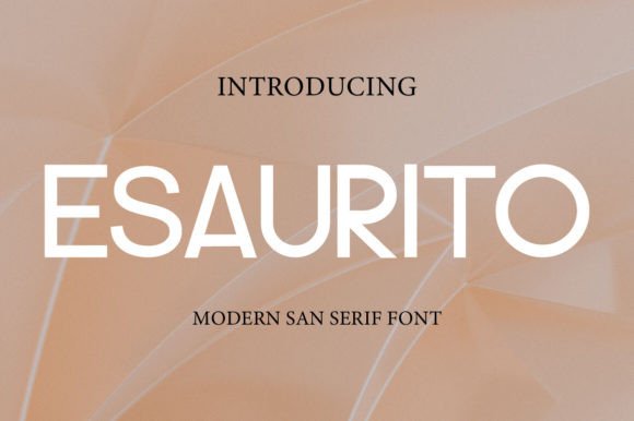 Esaurito Typeface for Modern Campaign Design