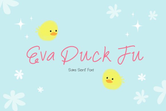 Eva Duck Fu: The Adorable Sans Serif Font for Crafters