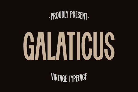 Galaticus Font: Bold Sans Serif for Modern Branding