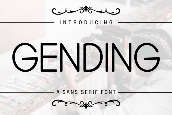 Gending Font: Clean Retro Sans Serif for Crafters