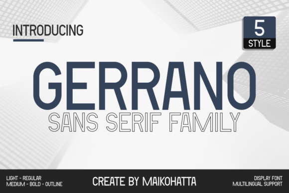 Gerrano: The Modern Sans Serif Font for Crafters