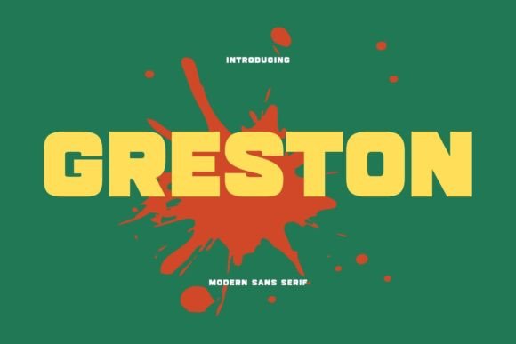 Greston Font: Bold Sans Serif for Crafters