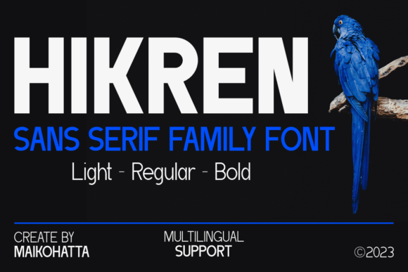 Hikren Sans Serif Font for Modern Marketing