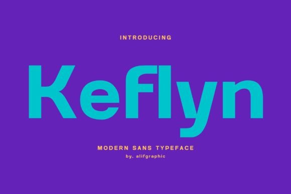 Keflyn: A Modern Sans Serif Font for Branding