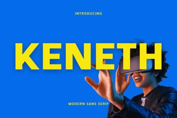 Keneth: A Bold Sans Serif Typeface for Modern Web Design
