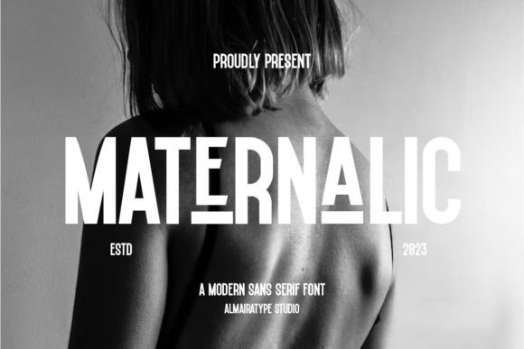 Maternalic Font for Bold Vintage Craft Designs