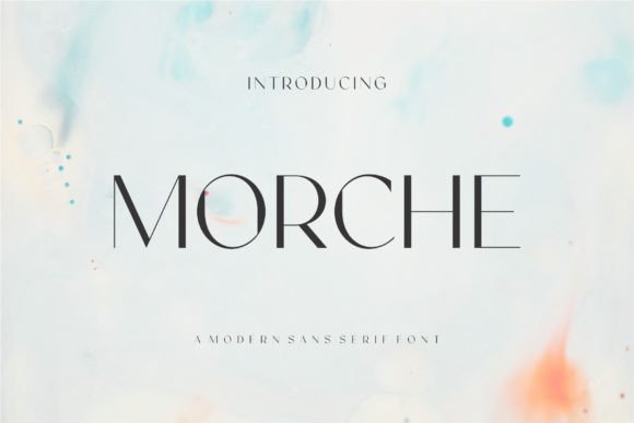 Morche: A Modern Sans Serif Typeface for Web Design