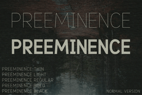 Preeminence: The Modern Sans Serif Font for Makers
