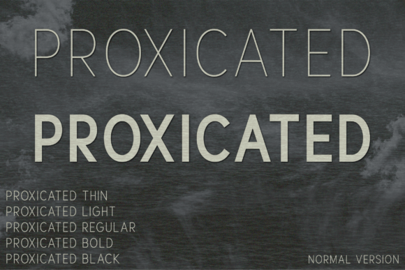 Proxicated: A Modern Sans Serif Typeface for Editorial Design