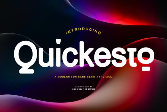 Quickesto Typeface for Modern Brand Identity