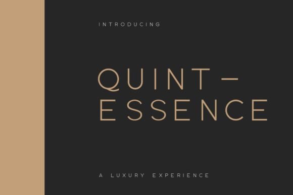 Quintessence: The Elegant Sans Serif Font for Modern Brands
