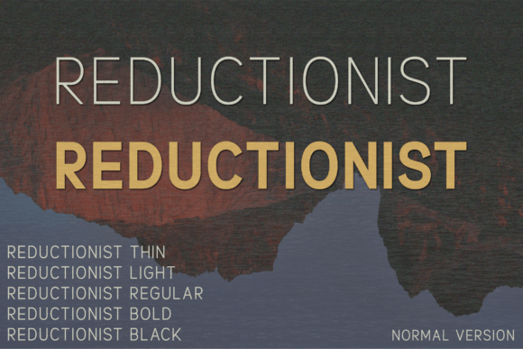 Reductionist Font for Elegant Craft Designs