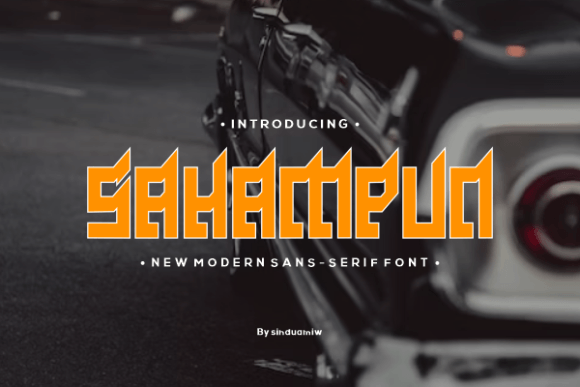Sahampun Font for Bold Brand Identity