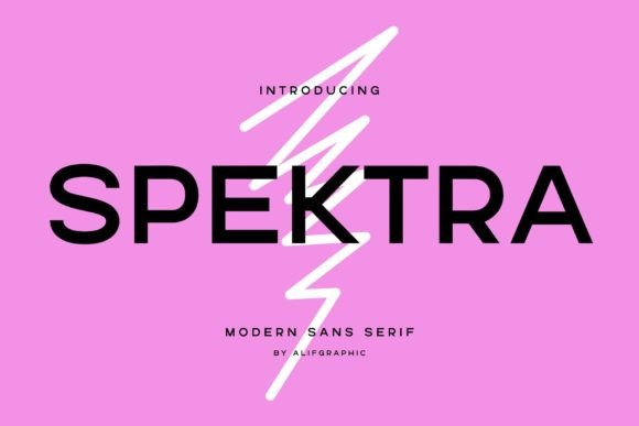 Spektra Bold Sans Serif Font for Crafters