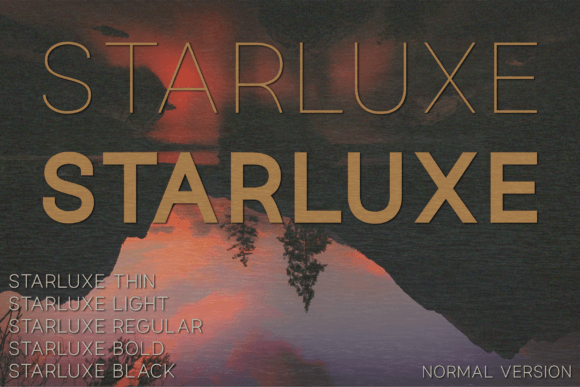 Starluxe: The Premium Typeface for Modern Brands