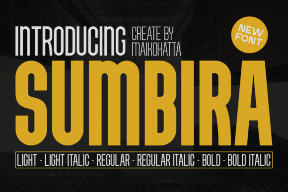 Sumbira: The Modern Sans Serif Typeface for Digital Brands