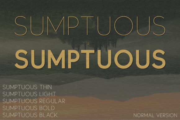 Sumptuous: The Elegant Sans Serif Font for Branding