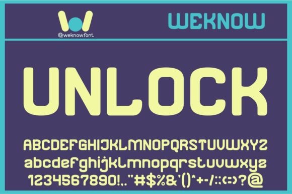 Unlock Sans Serif Font for Crafters